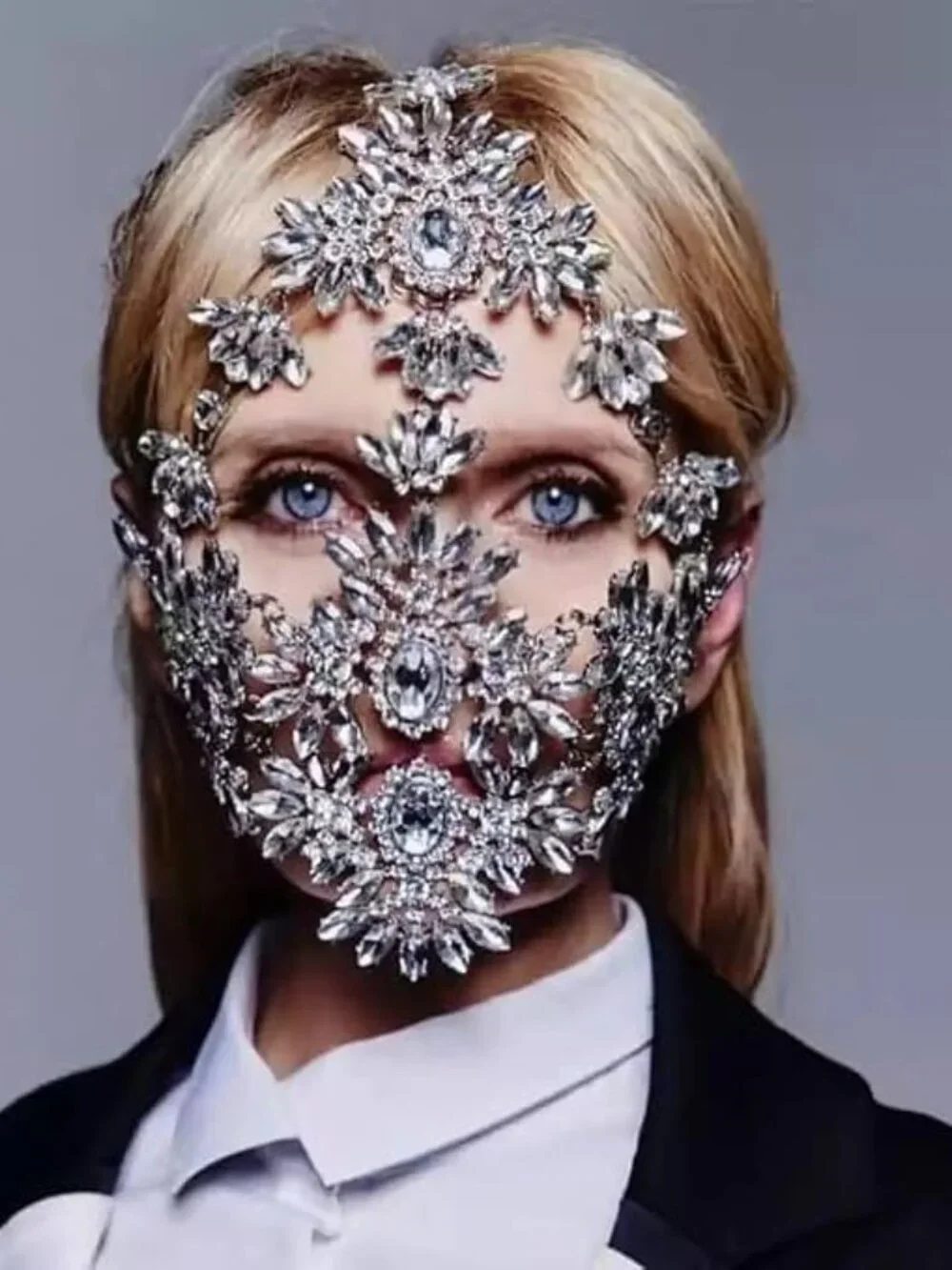 Rhinestone Masquerade Mask